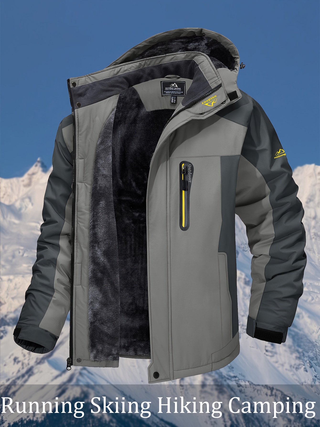 GEMYSE Chaqueta De Esquí A Prueba De Viento Para Hombre