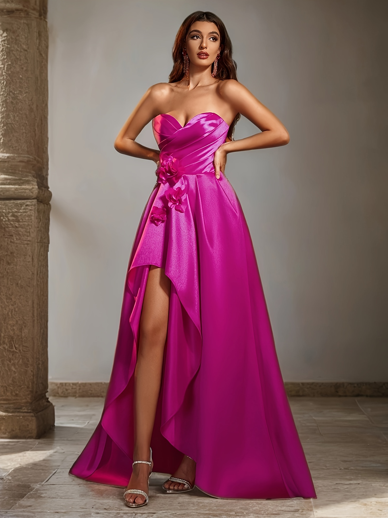 strapless open back dress La Femme 20404 Prom Dress - Light Mint