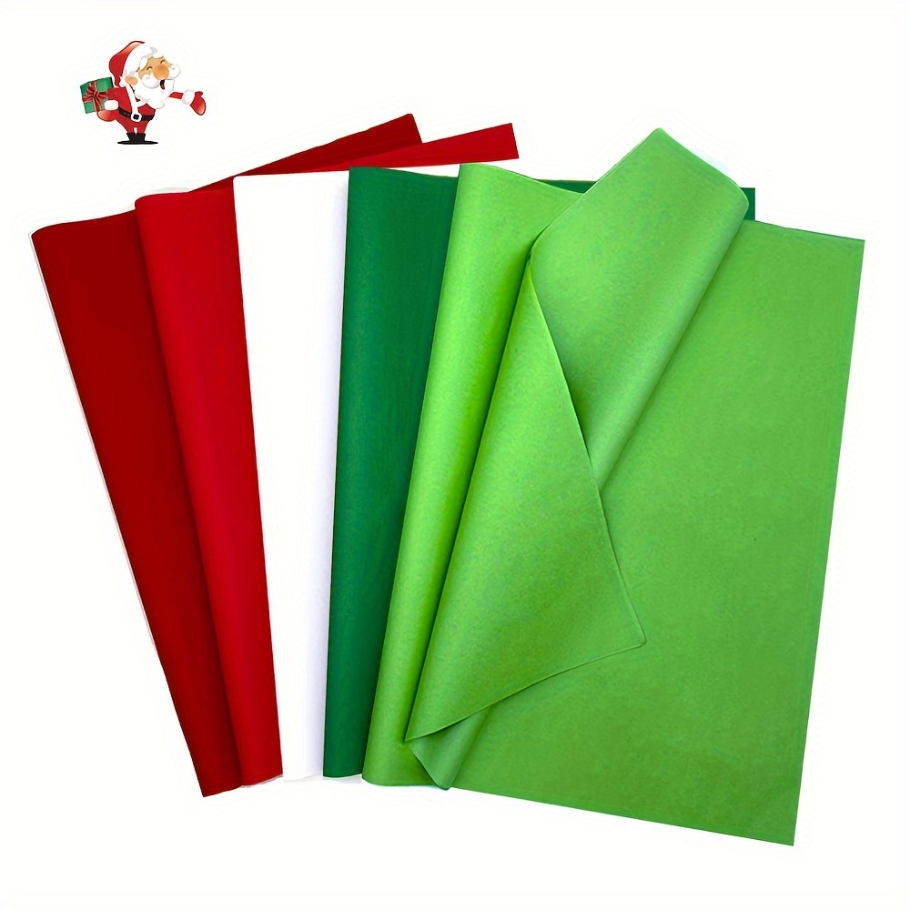 

de soie 5 couleurs : rouge, vert, blanc, rouge foncé et vert forêt - pour les sacs-cadeaux, Noël, , Thanksgiving, les anniversaires et les décorations de fêtes - 20X14 pouces