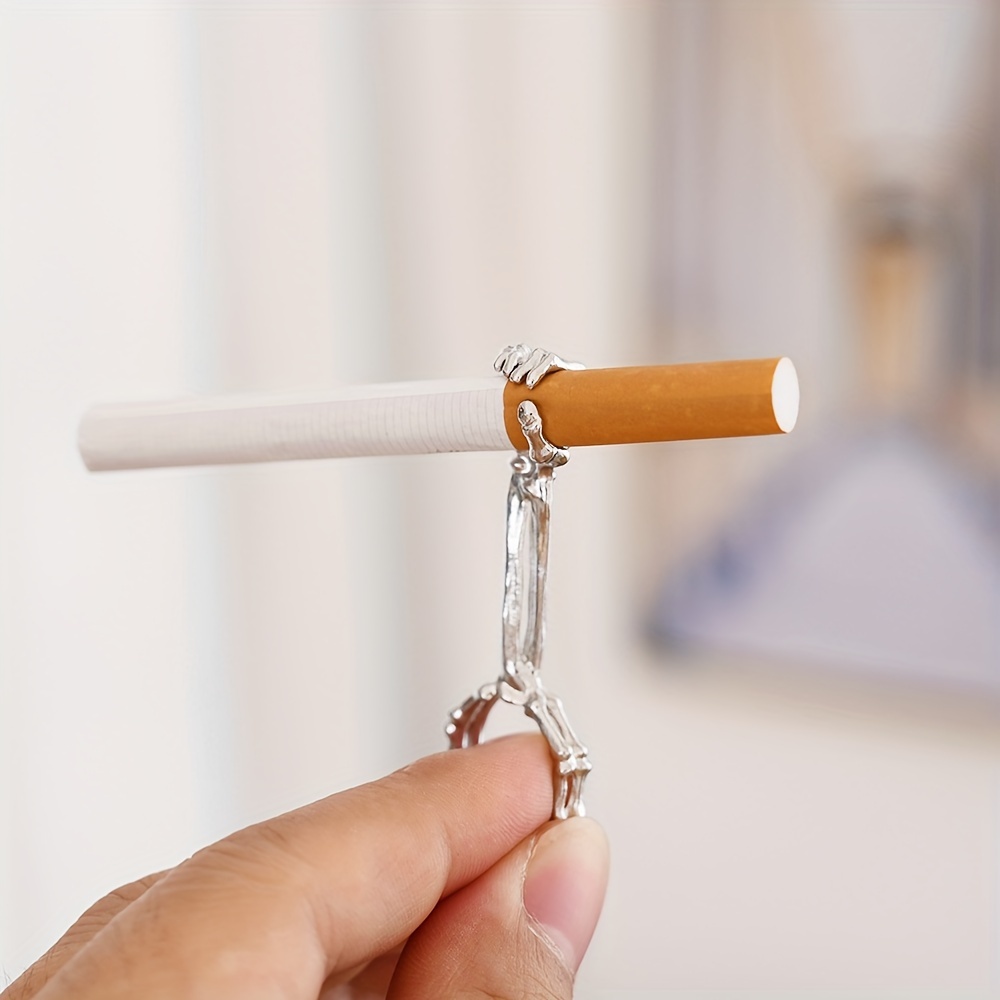 cigarette clip set of 2, .28inch long clip, anti-scalding and anti-freezing hand smoke  smell, personalized smoking artifact, cigarette clip. men's and women's -  health & household