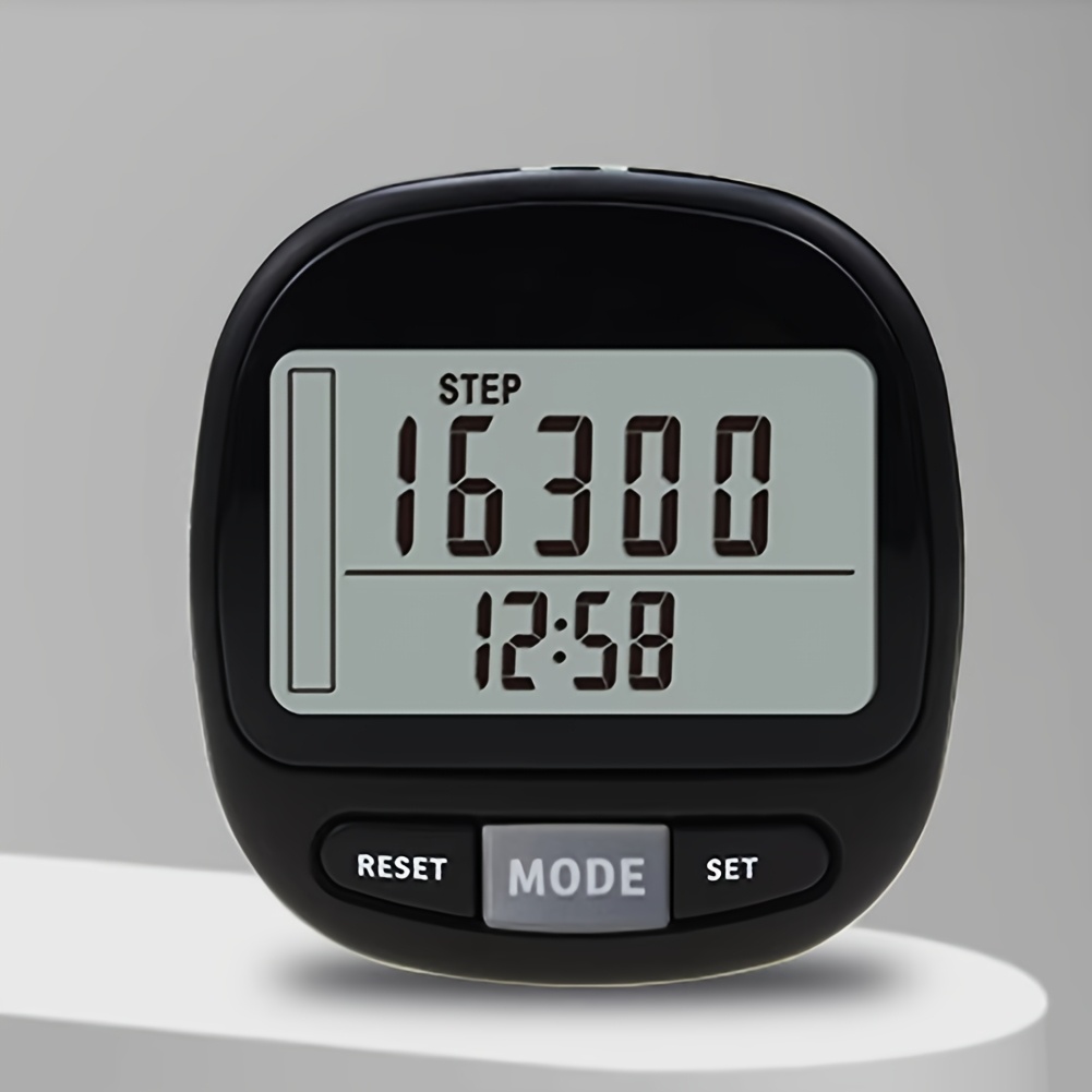 walking 3d pedometer portable step   outdoor pedometer clip walking steps simple counter and kilometers   with clock, pedometer for walking steps and distance, pedometer step counter, health monitoring, fitness tracking tool, simple display, easytoread screen,  , batterypowered device, distance  , walking monitor,  , fitness enthusiasts 0