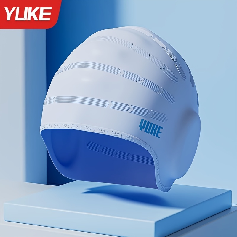 Yuke Swim Cap for Men with Ear Protection