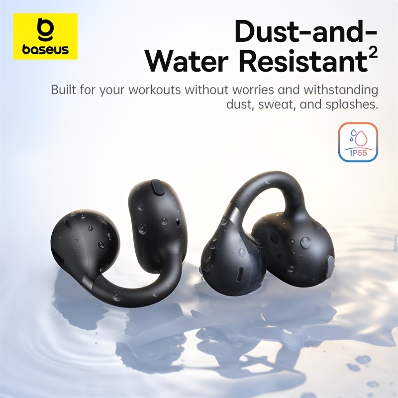    bc1 open ear bone conduction wireless 6 0 earclip headphones with ai translation 4 mics clear calls   38h playtime lightweight ergonomic triple curve clip