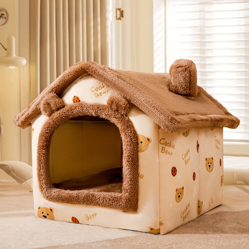 

1pc, Cozy Pet House, Soft Warm Bed For Small Dogs And Cats, Detachable And Washable, 4 Seasons General, Pet Supplies