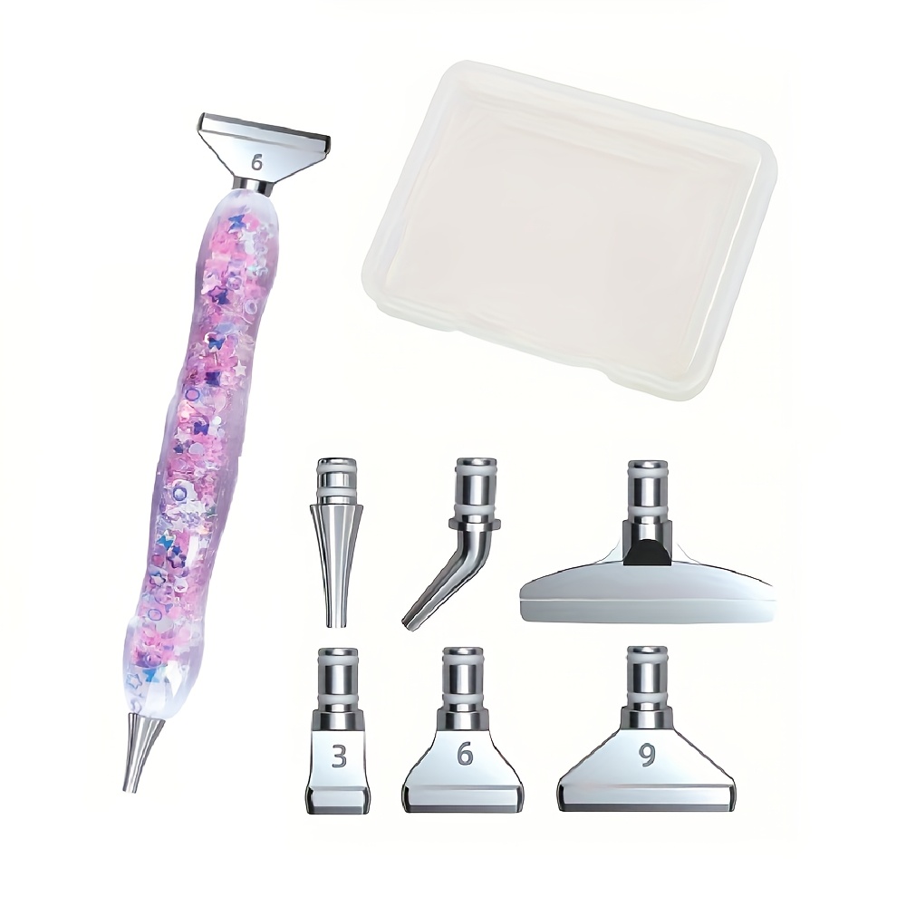 Diamond Painting Resin Cartoon Luminous Dot Drill Pen Metal Pen Head Tool Set