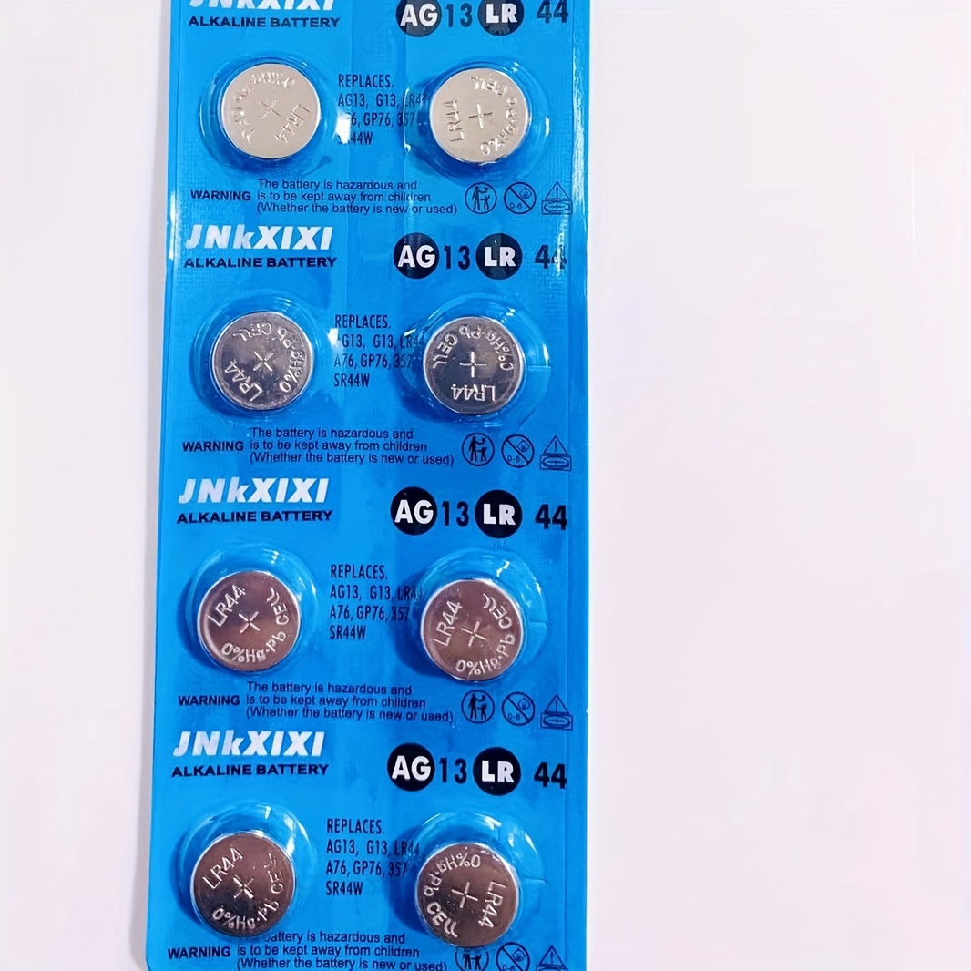 100 Pack LR44 AG13 357 Battery 1.5V SR44 A76 GP76 Lr 44b L1154c 303  Ornament Batteries Button Coin Cell Batteries JNKXIXI