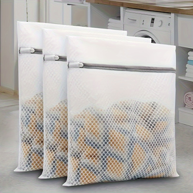 

Durable Honeycomb Mesh Laundry Bags, Mesh Reusable Wash Bags For Delicates, Travel Organizer For Underwear, Clothes