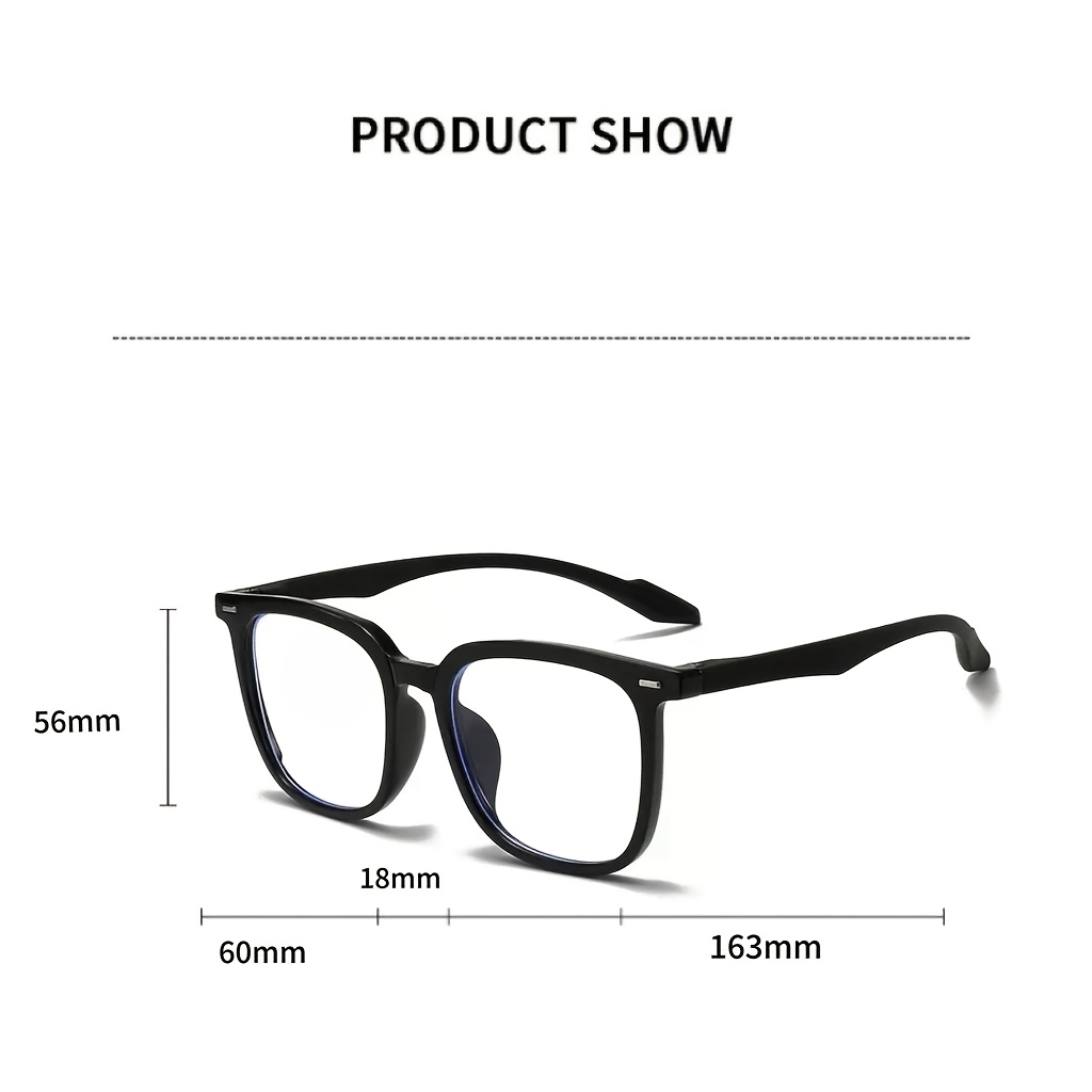 Large-Frame Ultralight Glasses for Screen Use