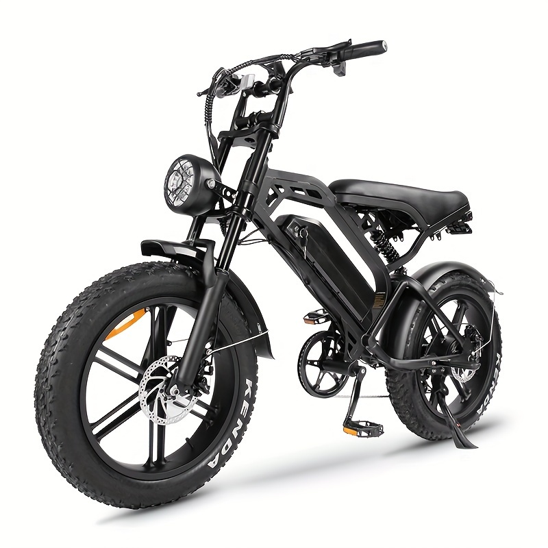 

V20, Electric Bike For Adult, 20mph 40miles, 500w Brushless Motor, Removable Battery 48v 15.6 Ah, Commuting Electric Mountain Bike With 7-speed, 26" Tires Ebike And Front Fork Suspension