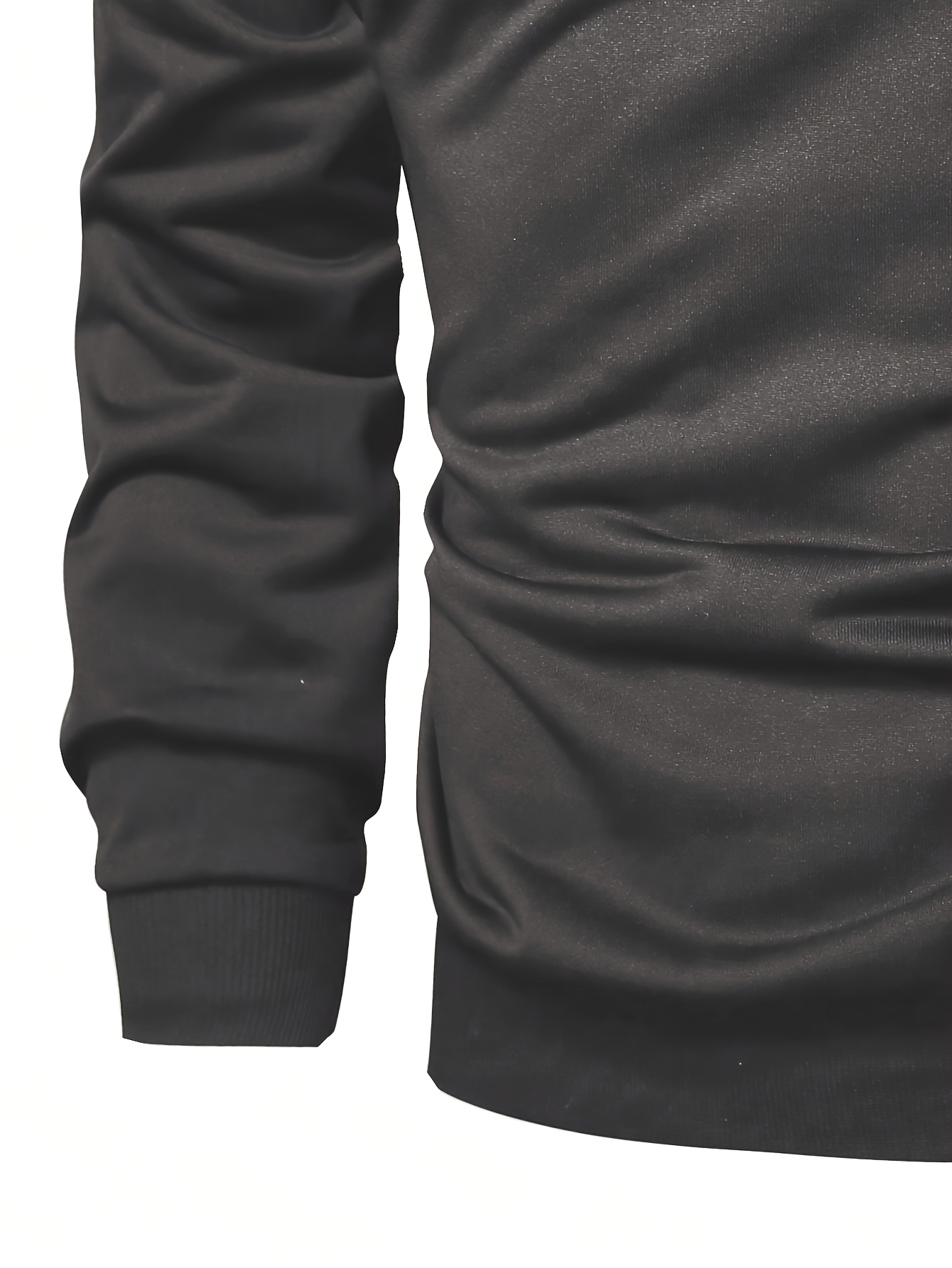 Men's Casual Green Hoodie with Half-Button Placket - Long Sleeve, Soft Polyester Fabric, Comfortable & Stylish for Spring/Fall, Casual Wear Hoodie | Minimalist Hoodie | Knitted Texture, Sweater Hoodie