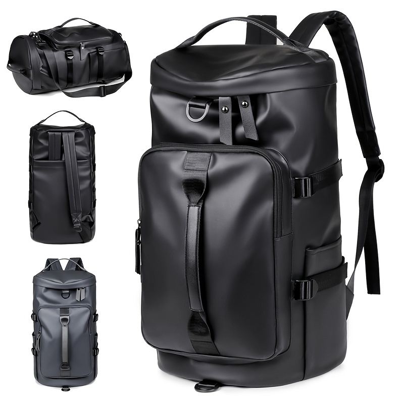 Large Capacity Sports Travel Bag Fitness Handbag Mountaineering Backpack Outdoor Travel Double Shoulder Backpack Cylinder Single Shoulder Body Bag