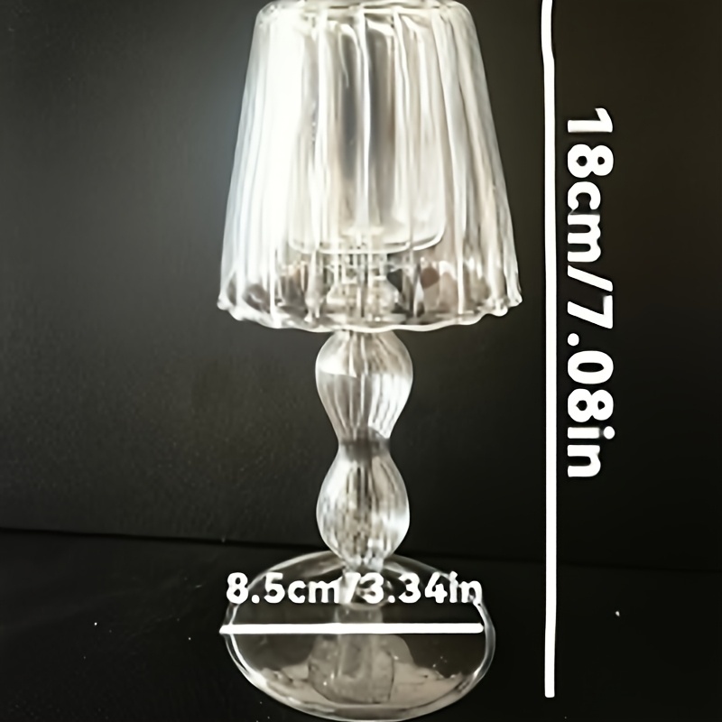 E-shop ., Glas Kerzenständer, Glas Kerzenleuchter. Höhe: 18 cm. Wohnkultur, Dinner, Hochzeit, Tischdekoration