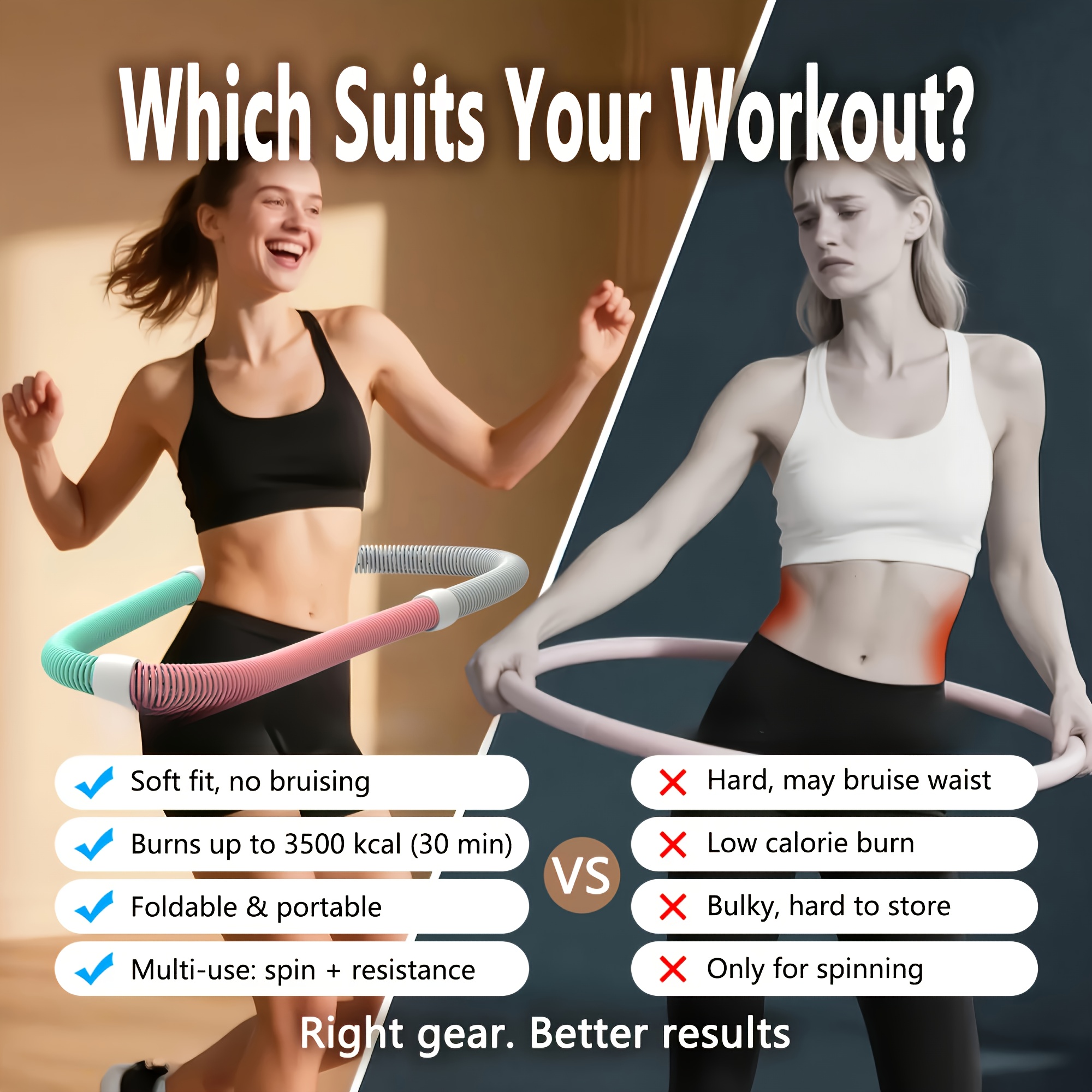 weighted   hula adjustable   bands for   back chest workouts home gym equipment for women men mixed colors workout accessories   durable construction Product details 7