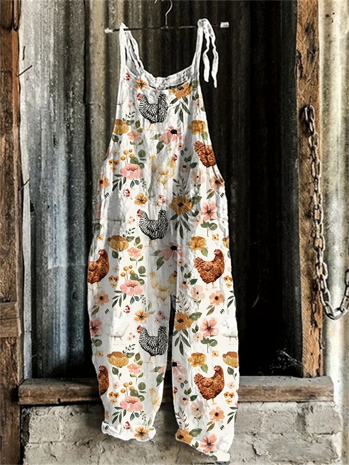 floral jumpsuits sold on Temu United States