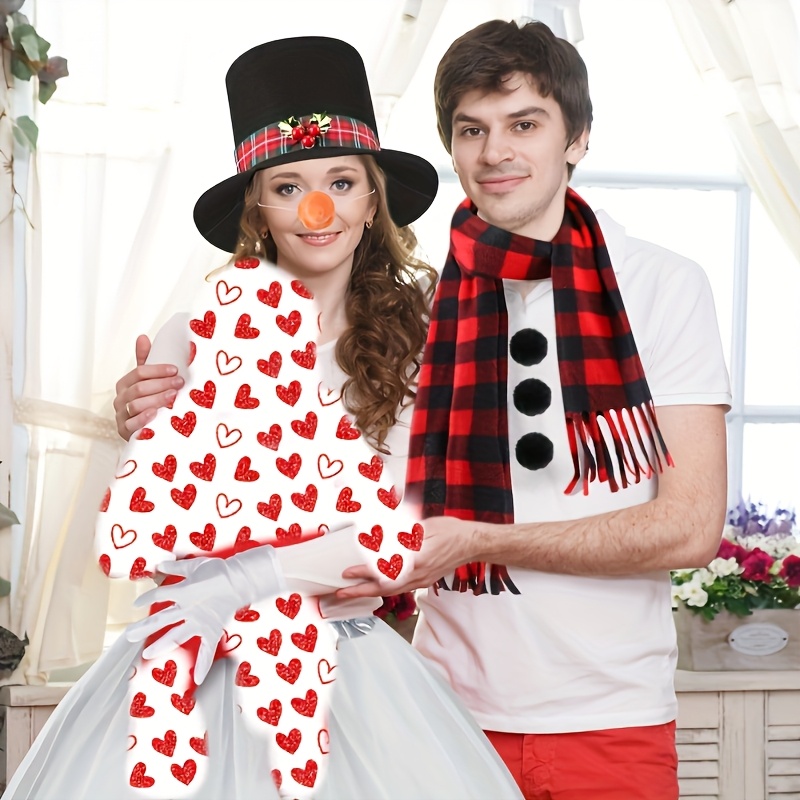 ladies christmas costume snowman outfit featuring a white - Temu United  Arab Emirates
