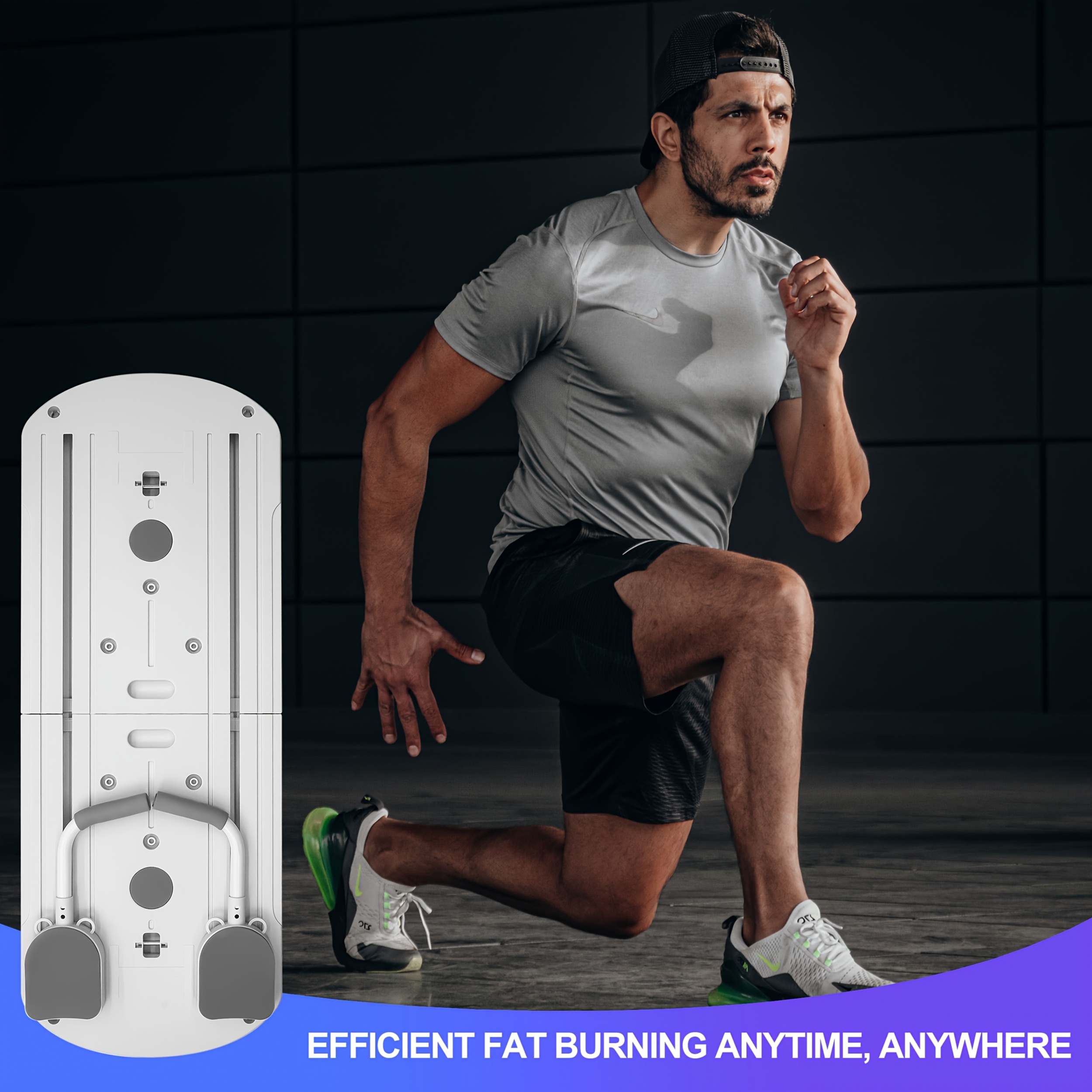 1pc 8-in-1 Multifunctional Foldable Pilates Board - Full-Body Workout Platform with Core, Hip, Leg, Arm Exercises - Compatible with Resistance Bands (Home Gym Equipment) - Space-Saving Foldable Design, Non-Slip Surface - PP Material for Stability - Ideal for Beginners, Advanced, Men & Women - Perfect Gift for Women's Day, Housewarming - Purple Fitness Trainer, Gym Accessories, Educational Fitness Gear, Core Training, Compact Design, Stable Base, Beginners Workout