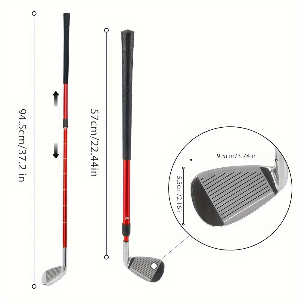 1pc retractable golf club zinc alloy club head durable golf training clubs perfect golf supplies for beginners details 1