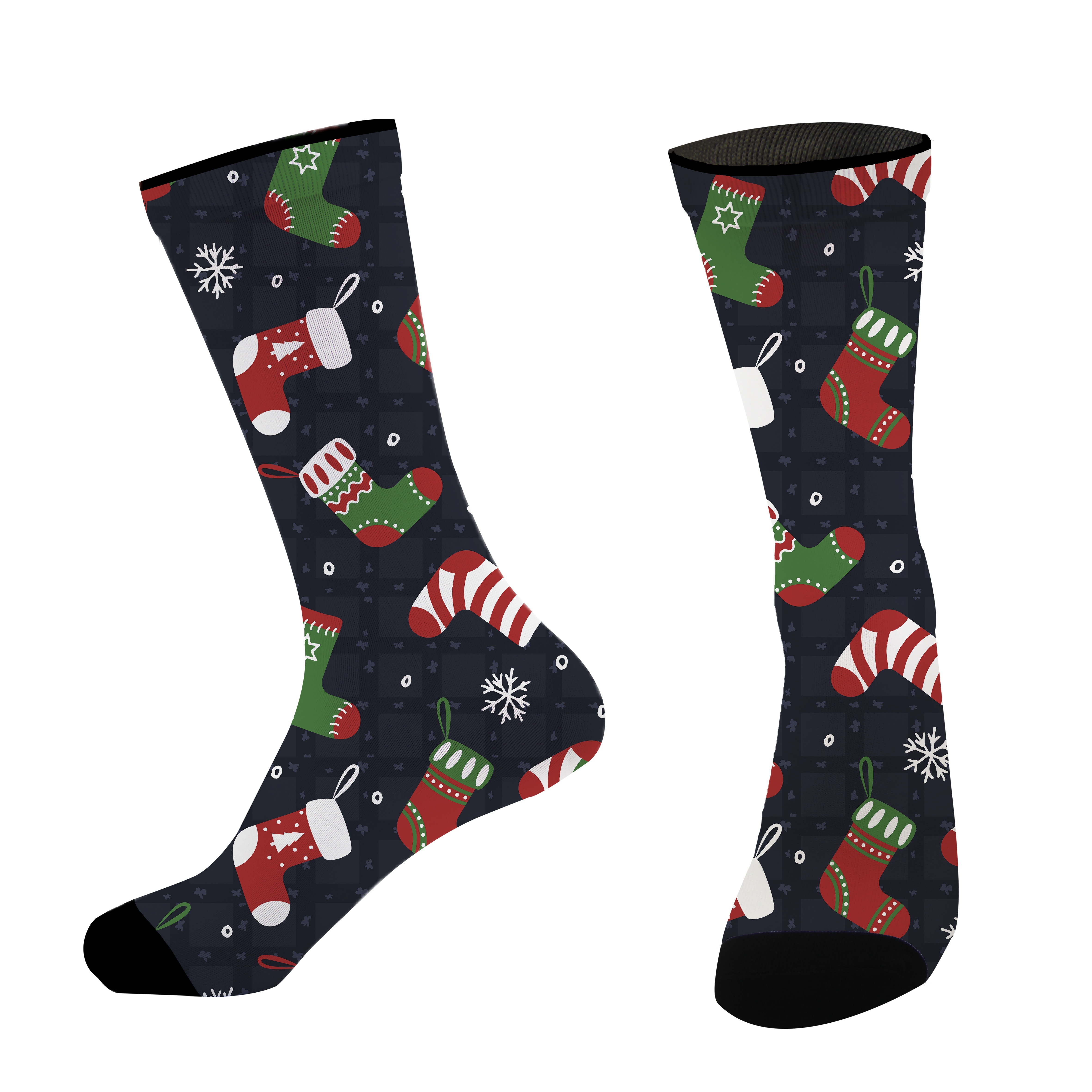 

Men's Christmas Socks - Breathable, Comfortable Polyester For Outdoor Sports & Casual Wear, Christmas Socks