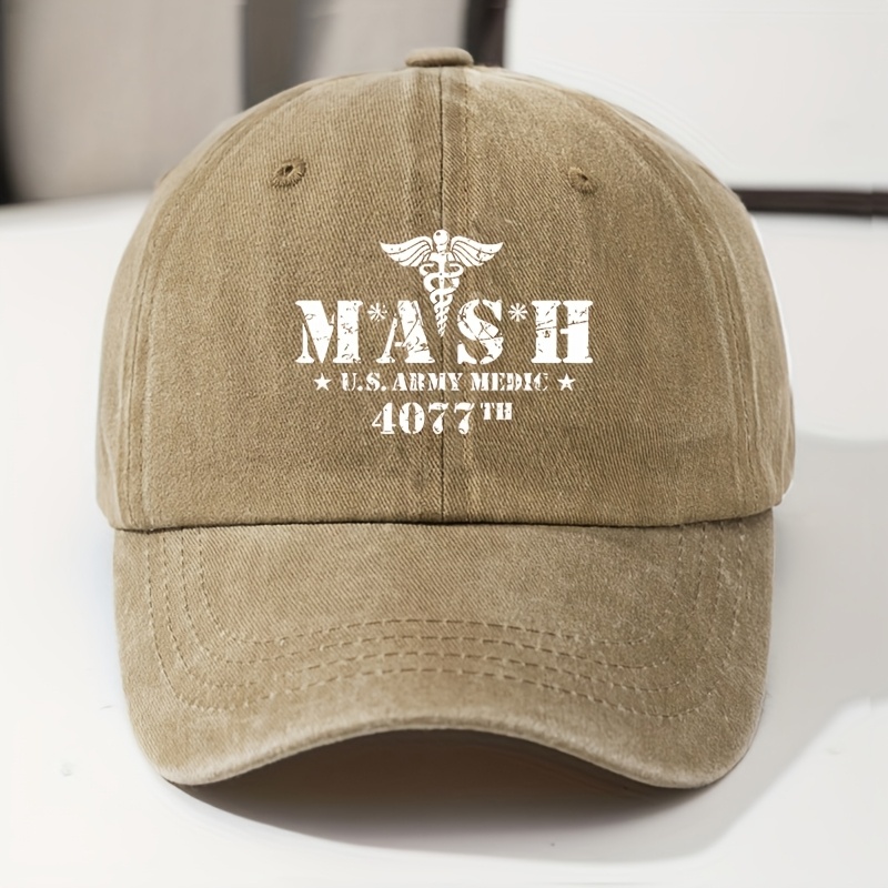 Mash 4077 Fashion Printed Baseball Cap, Vintage Dad Hat, Outdoor Casual Sun Hat