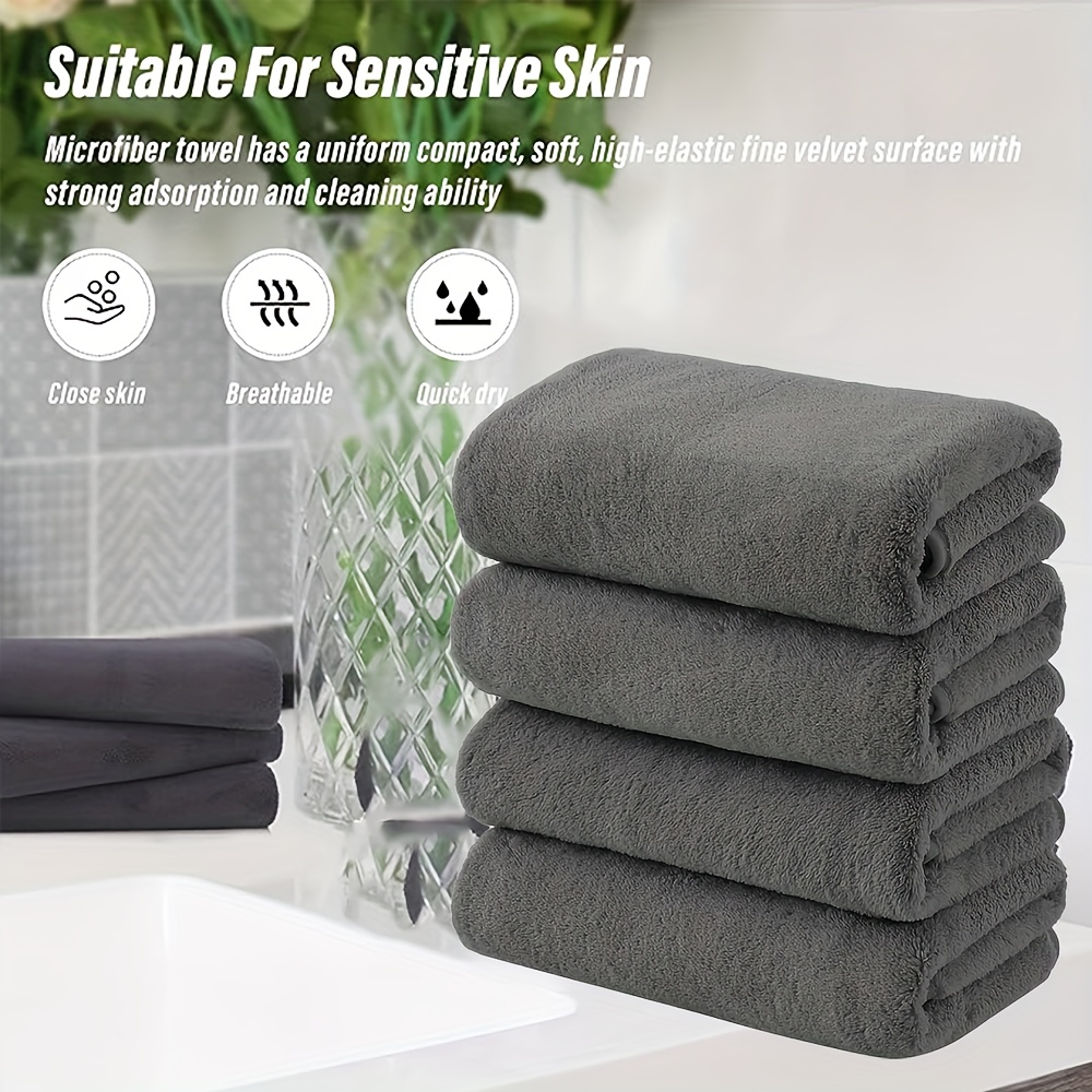 

4 Pack Bath Towels Set 27"x54" | Bathroom Towels | 600 Gsm | Towels For Bathroom | Soft & Absorbent Towels | Large Hotel Quality Bath Towel Set