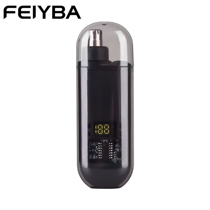Image of Newly Charging Type For Men And Women, Professional Nose Hair Trimming, Battery Digital Display, Double- Blade Easy To Clean, Compact, Easy To Carry, Easy To Clean, Long