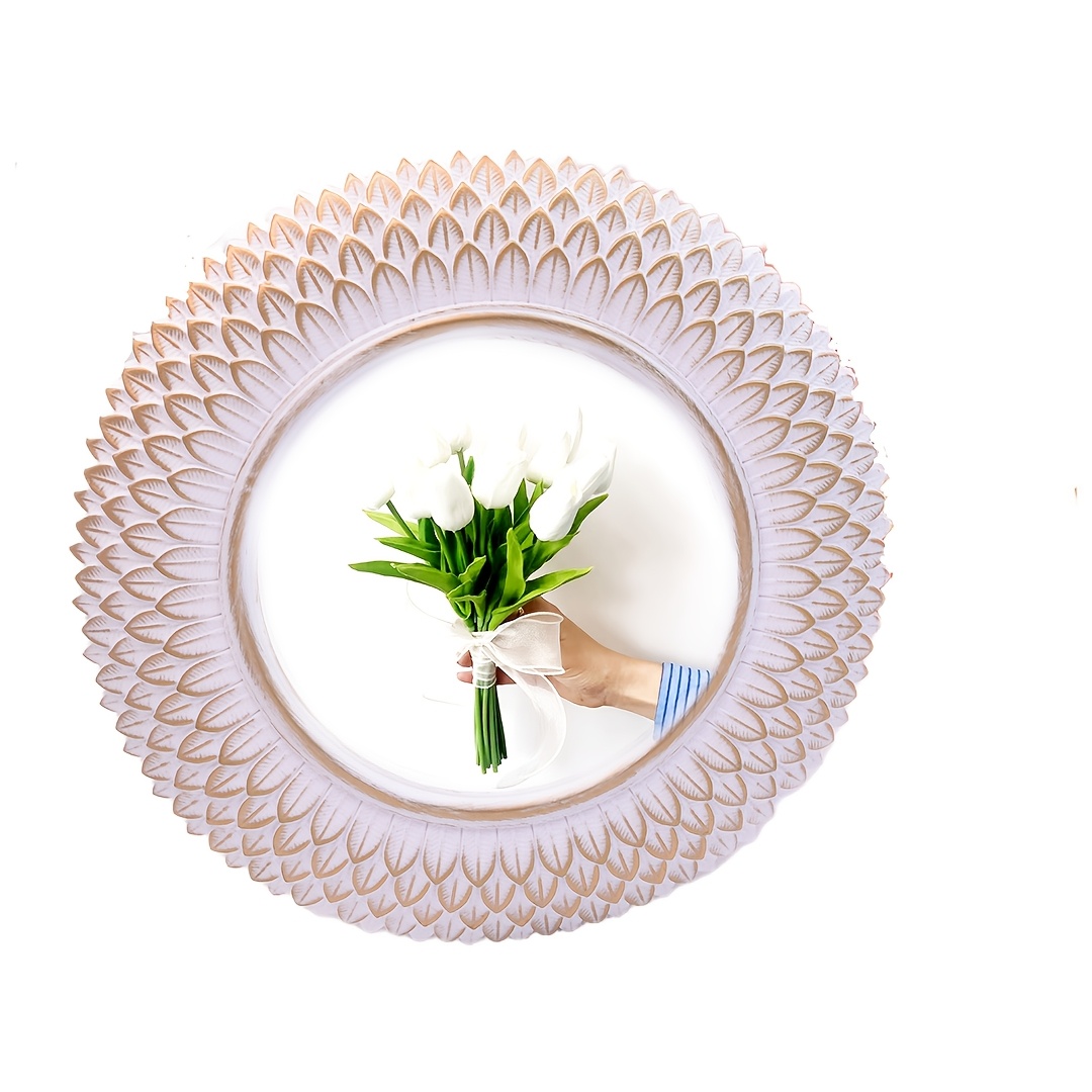 Table Mirror with Rustic French Palace Style Frame