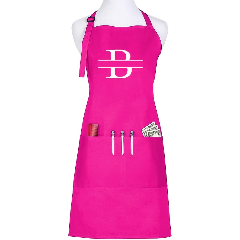 TEMU Christmas Outdoor Bbq Parent- Activity Name Alphabet Custom Logo Embroidery Kitchen Baking Halter New Pattern Barber Hairdressing Salon Barber