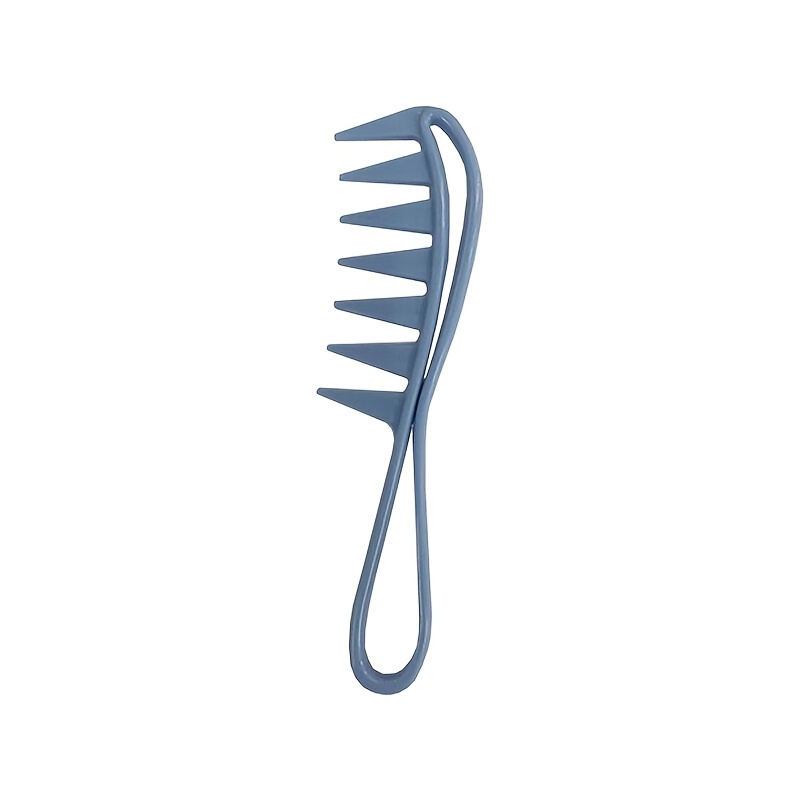 Image of Wanmei Hairdressing Candy-colored Wide-tooth Comb Styling Comb For Men, Vintage Pompadour Comb, Slickback Comb, Household Hollow-out Comb, Fishbone Comb