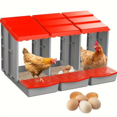three tier two tier stackable plastic chicken coop a poultry egg nesting box that requires no power or batteries easy to assemble with multiple wall or floor mounting options suitable for small animals
