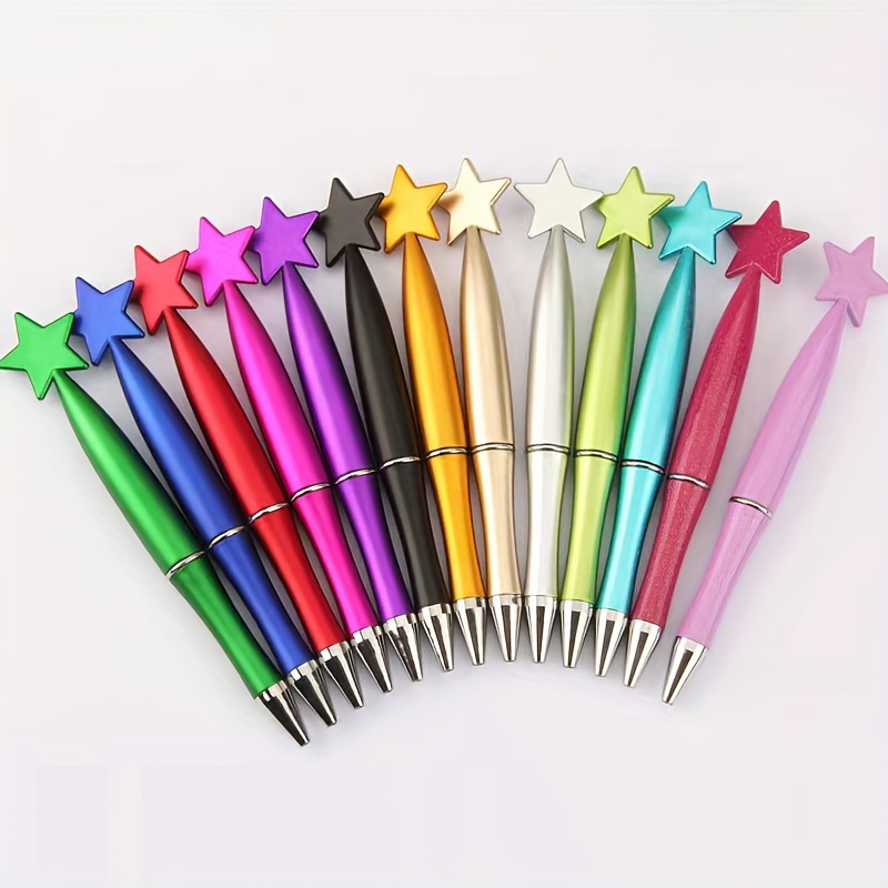 

10pcs Christmas -shaped Ballpoint , Fun Rotating , Plastic For , Hanging Decorations