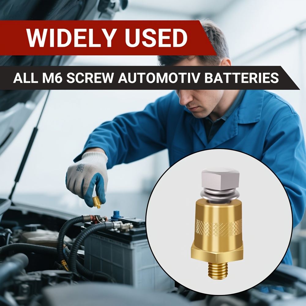 2 шт. высококачественные m6 клеммы для аккумуляторов: медные винтовые адаптеры - подходят для автомобильных батарей; m6 медные наконечники с резьбой Детали 0