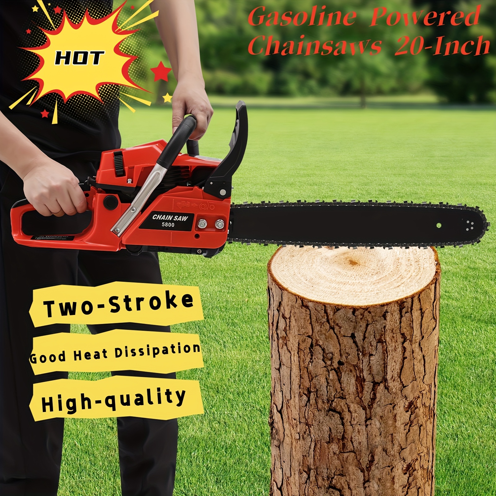 

58 Cc 20 In 2-stroke Chainsaw Wood Cutting Engine Chain Saw 3.6