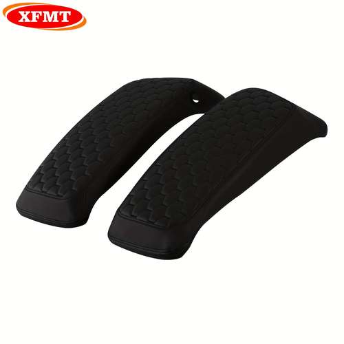 TAOUS71 Red Hard Saddlebag Lid Covers For Harley Touring 2014-2024 - Microfiber Leather
