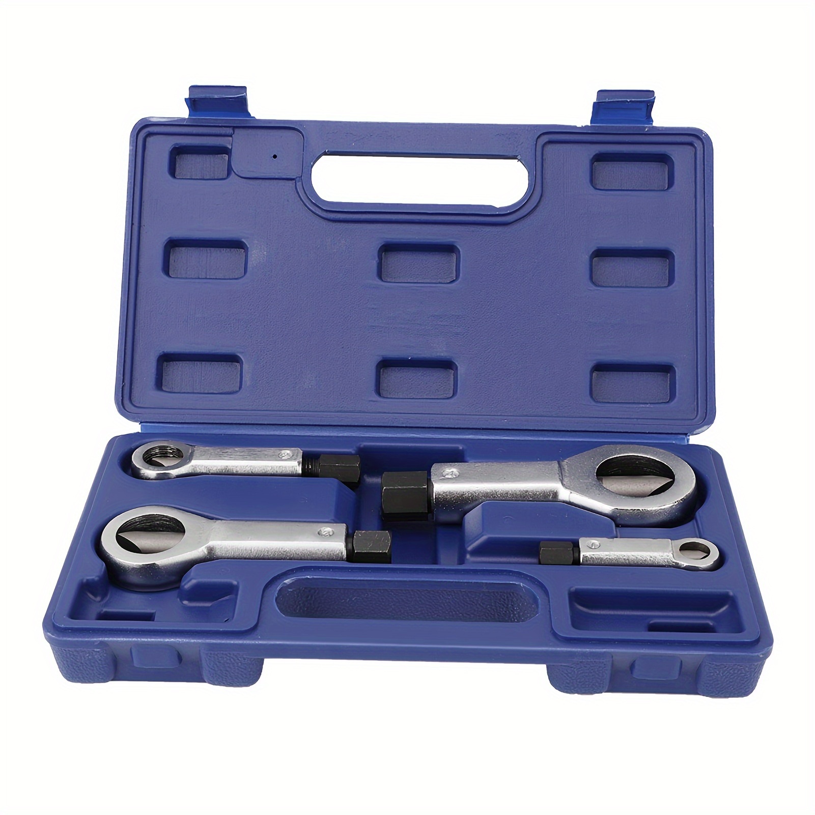 

4pcs/box, Steel, Nut Broken Damaged Corroded Stuck Nut Remover Tool, 9mm-12mm, 12mm-16mm, 16mm-22mm, 22mm-27mm