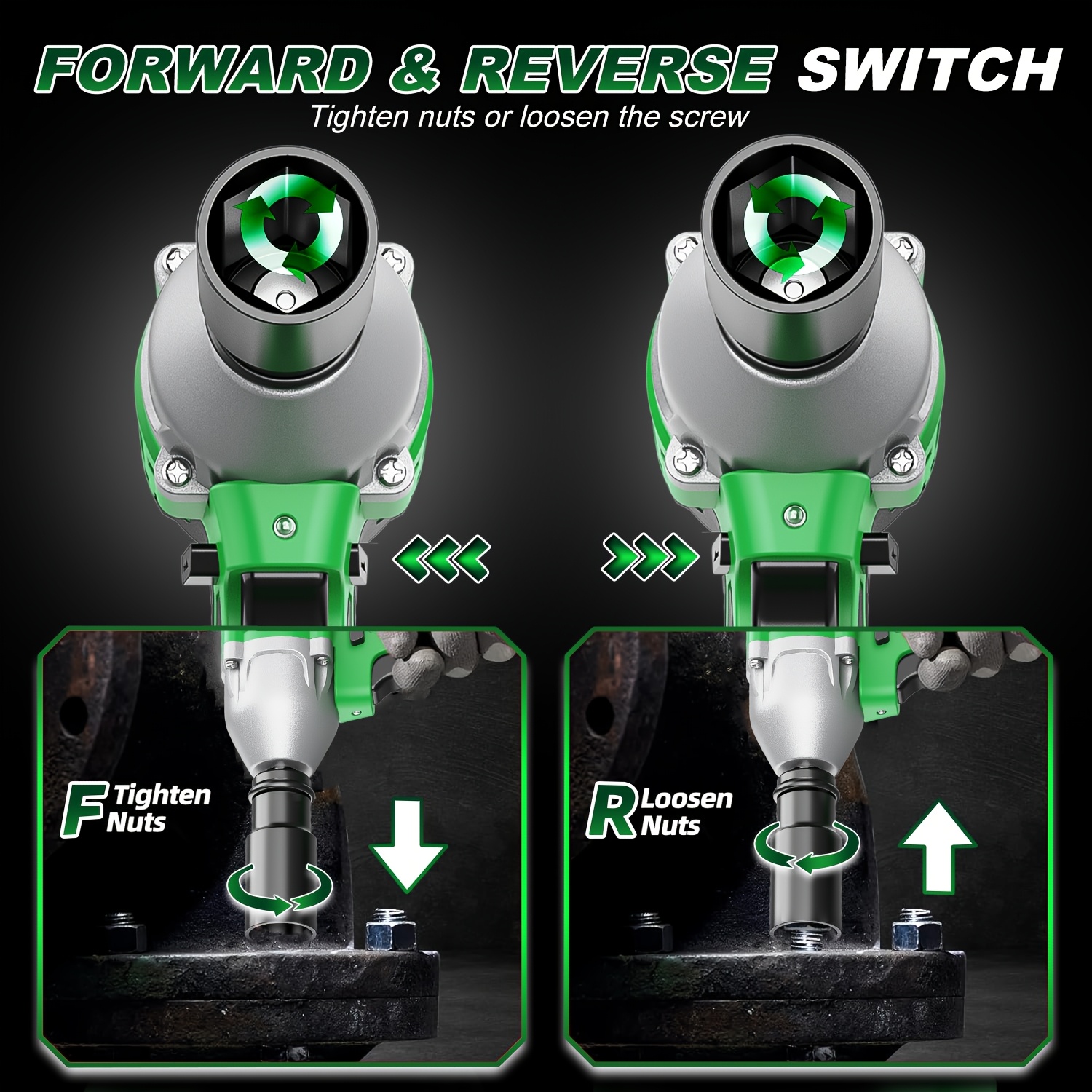 20v 4000mah cordless impact wrench drill set 3 in 1