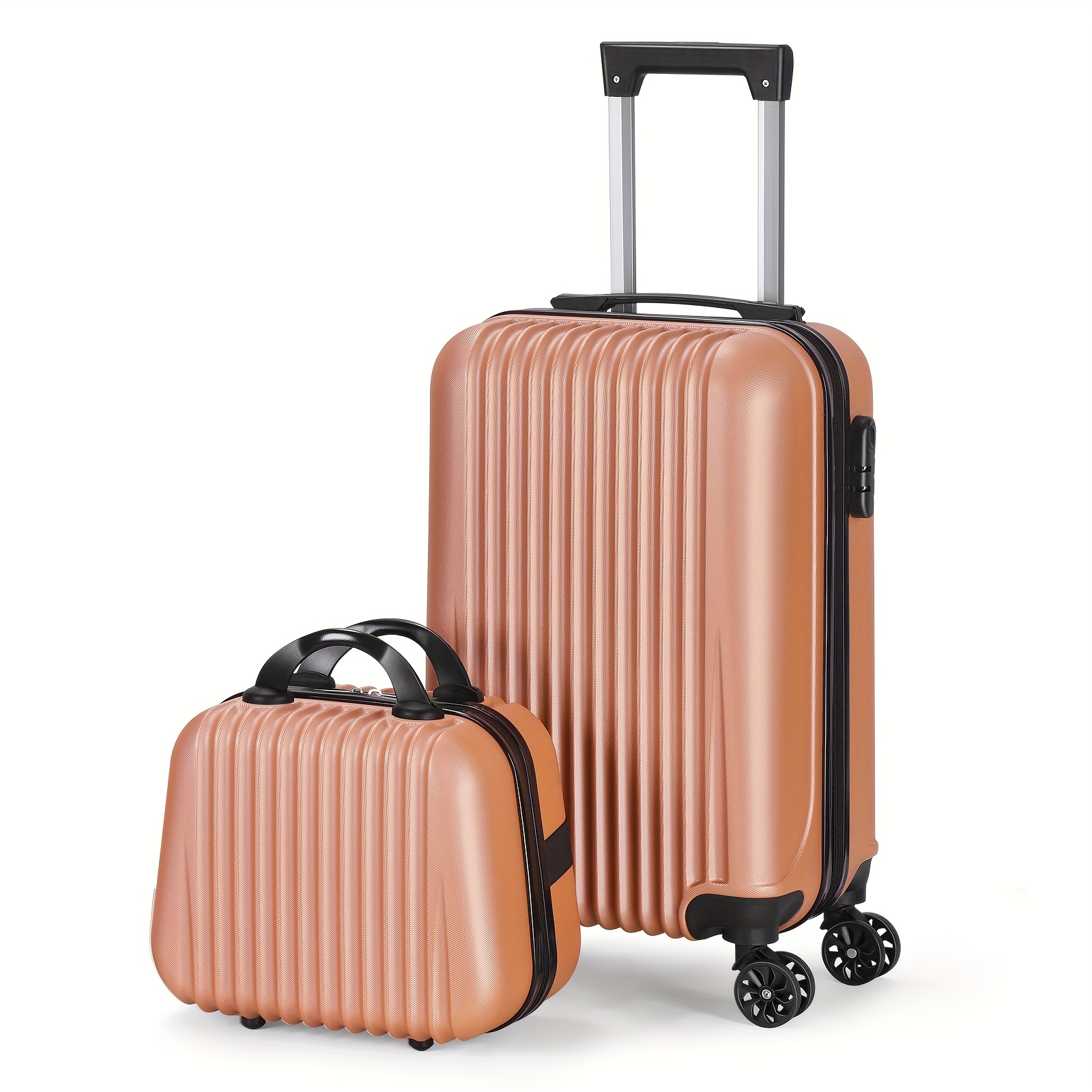 1pc/2pcs Suitcase Set Boarding Luggage Bag, 20inch Satchel Suitcase And 14inch Handbag Can Be Worn Diagonally Across The Trolley Case, with Wheels, Multi-Color Suitcase, for Office