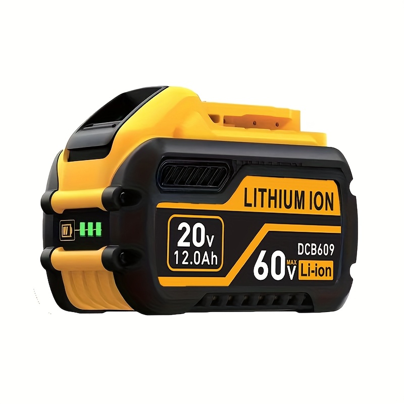 TEMU DCB609 12.0Ah 20V/60V Remplacement pour la batterie DeWalt 60V DCB606 DCB609 DCB612 Compatible avec les outils électriques fil et les DeWalt-image-17597818187589