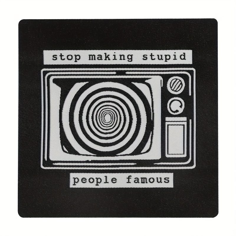 TEMU 1pc Tv Patch, Punk Sewn Patch, Punk Additions, Punk Patch, Gothic Jacket, Punk Vest