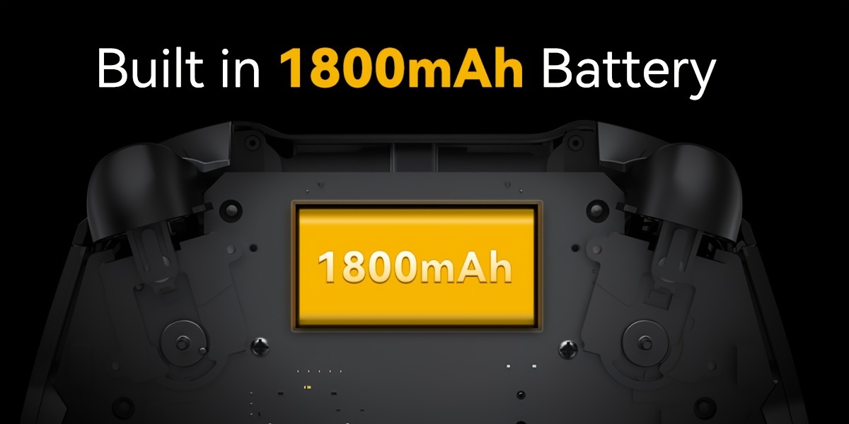 Interactive Screen Wireless Gaming Controller For PC/Switch/iOS/Android/Steam Deck, Hall Effect Stick & Trigger, RGB Lighting, Remappable Buttons, 1800mAh With Charging Dock -V2/Black(No Drift).[Notice]Not Compatible With Xbox And PS5