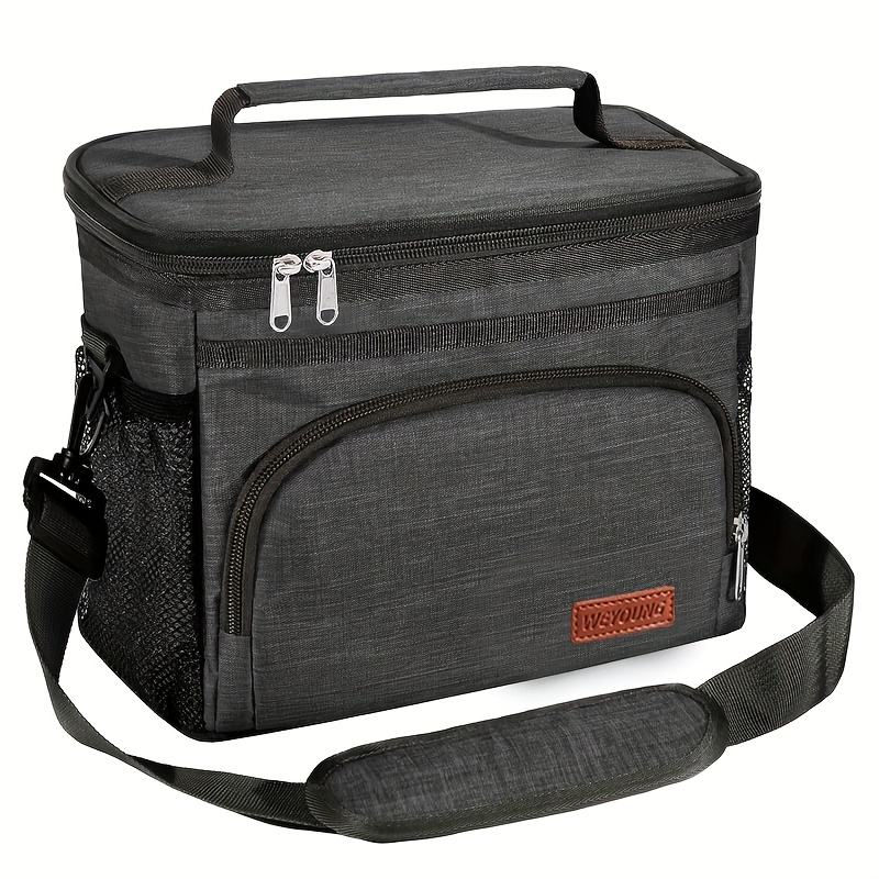 TEMU Insulated Lunch Backpack - A Reusable, Leak-resistant, Waterproof Cooler Bag Featuring A Thick Aluminum Foil Ice Pack, An Adjustable Shoulder