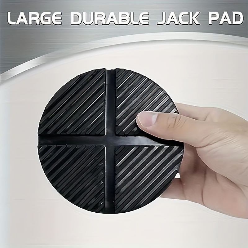 

1pc Jack Pad Adapter With Design – Synthetic Rubber Car Floor Jack Protector, Prevents Frame Rail Bending, -free Support For Most Vehicles