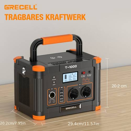 999wh kapasiteli 1000w güç i̇stasyonu, 60w usb-c pd çıkışlı taşınabilir güç kaynağı, 230v saf sinüs dalga ac çıkışı, açık hava etkinlikleri, kamp, seyahat, avcılık ve evde elektrik kesintileri i̇çin i̇deal