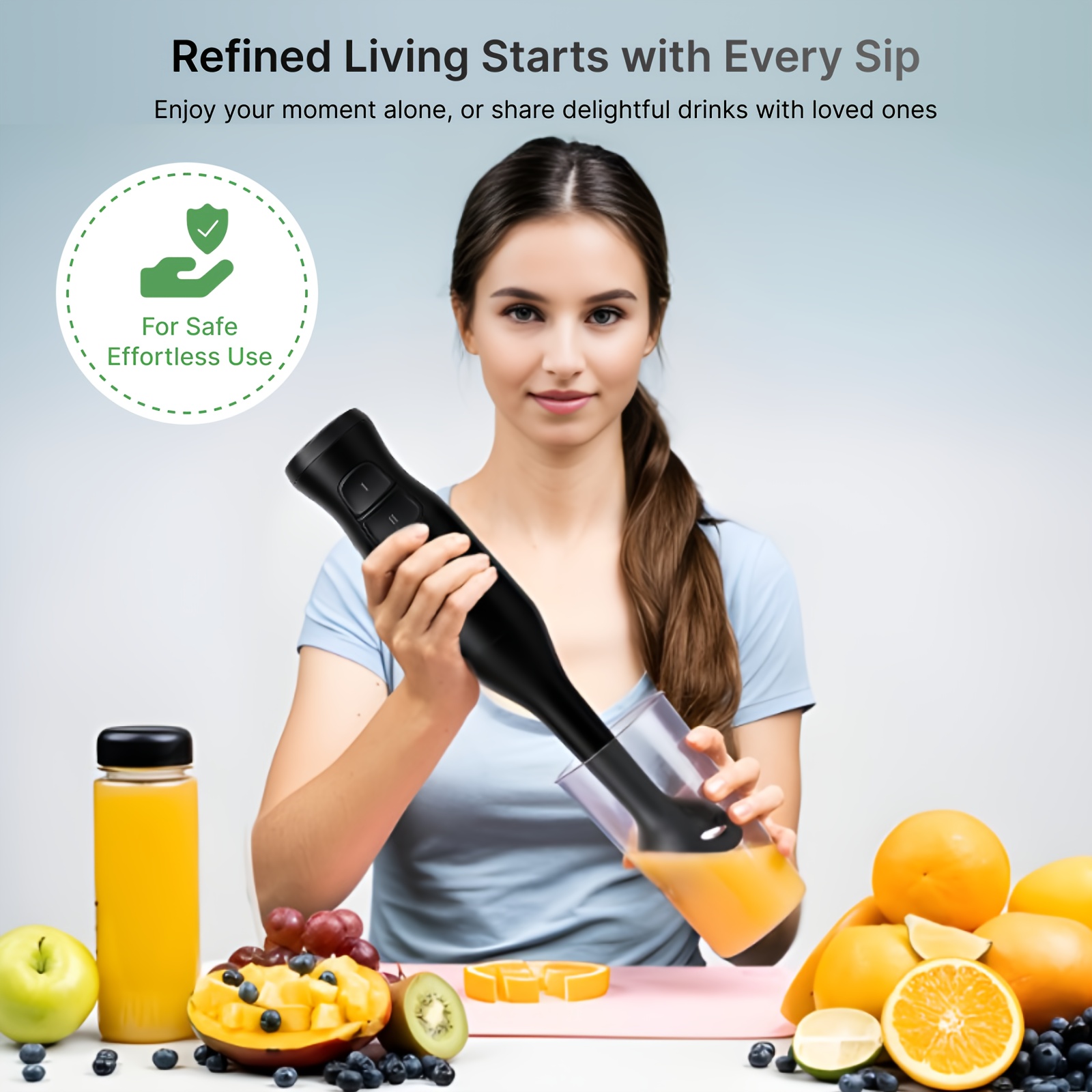 WANVOAPLS Electric Immersion Hand Blender, Food Grade, 2- Speed... product image 3