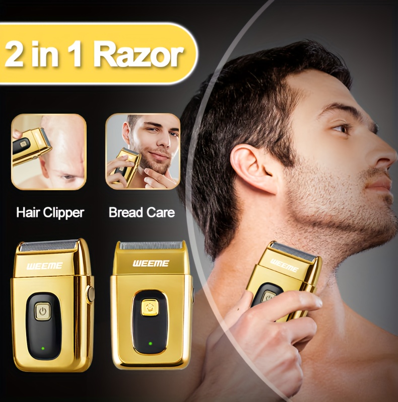  3pcs electric hair clipper set for men cordless trimmer kit with usb charging adjustable guide combs ideal for home haircuts travel beard maintenance daily grooming perfect gift for men teen boys details 5