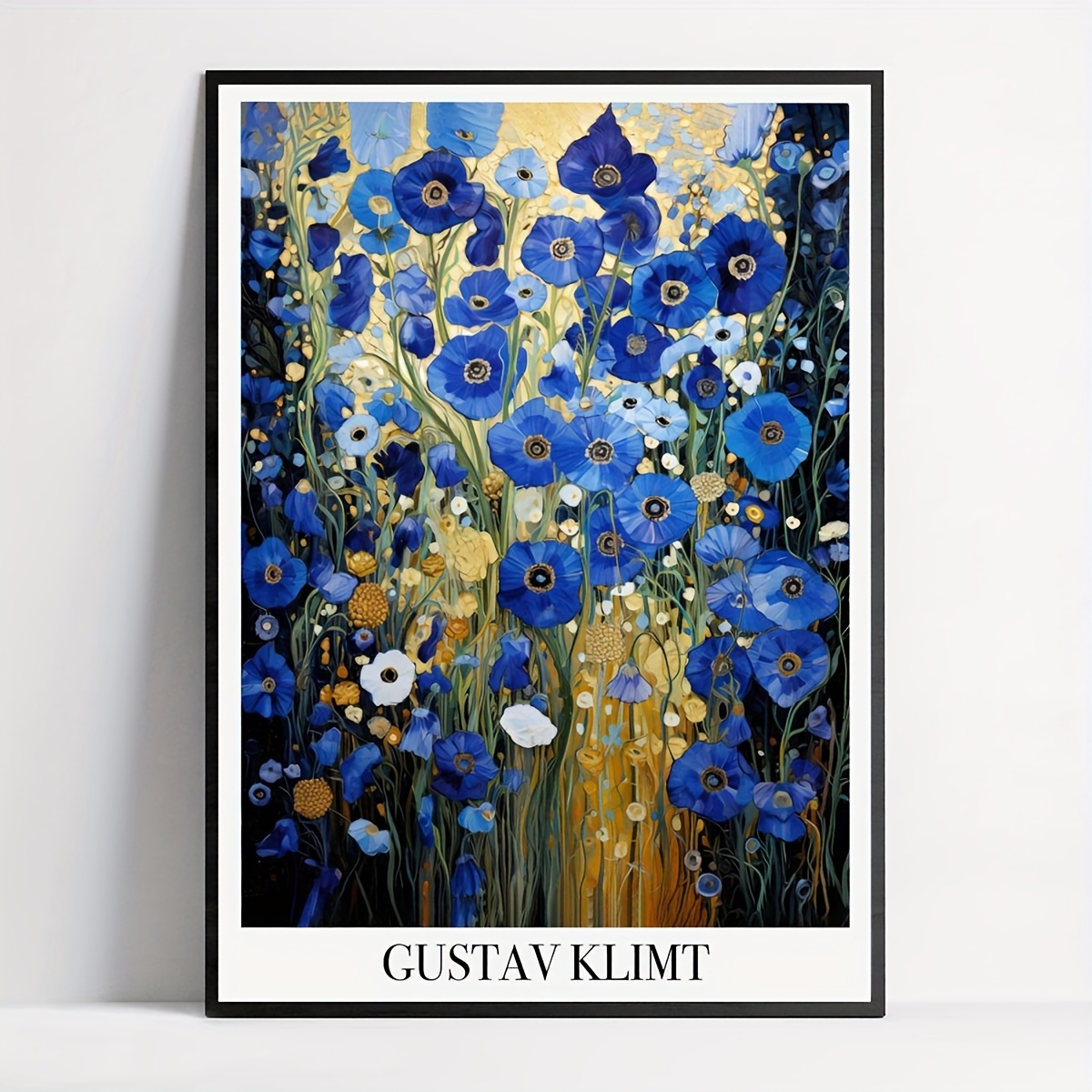 

Room Decor 1pc Gustav Klimt Canvas Art Print - Floral For Living Room, Bedroom, Home Office - Vintage Inspired Decor