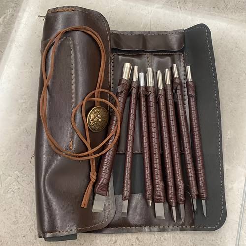 8pcs 3pcs steel soft and carving kit engraving carve cutting blade chisel tool set for