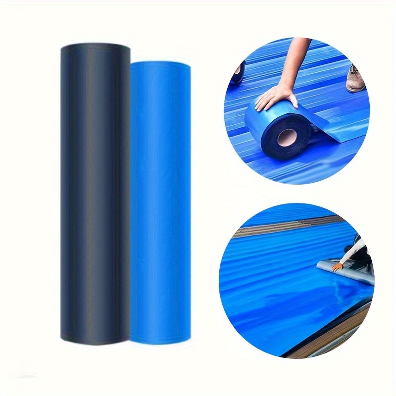 

1pc Heavy-duty Waterproof Repair Tape, Self-adhesive & Heat-resistant Sealing Adhesive - Leakproof Fix For Roofs, Walls, , And Insulating Pipes, Blue Roll