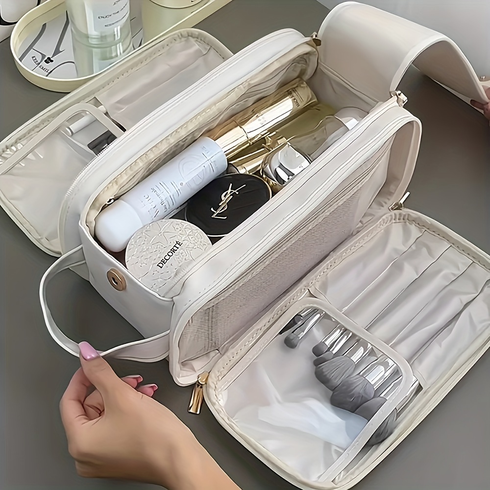 

Multi-functional Cosmetic Bag Female Large Capacity Portable Travel Bag Senior Sense Makeup Brushes Toiletries Organizer Bag Storage Bag