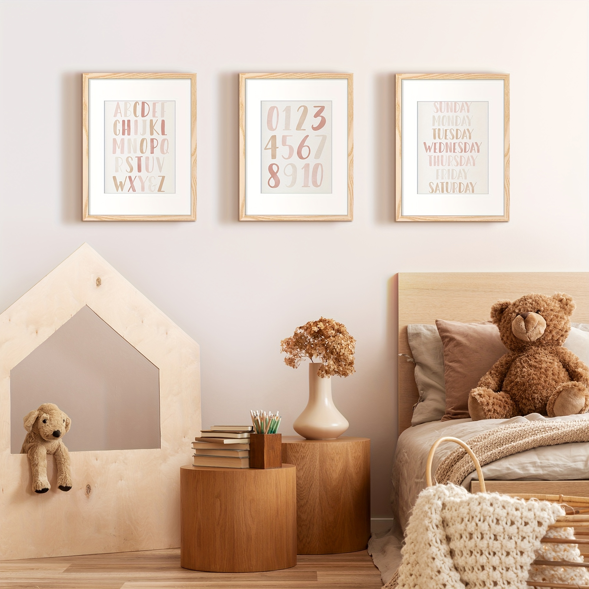 Upsimples 12x16 Picture Frame Black 3 Pack, Scratch-Proof Poster Frames 12 X 16 For Photo Gallery - Slide-In Strips, Horizontal Or
