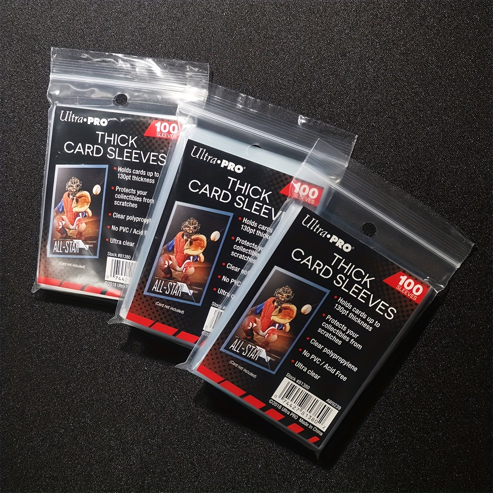 100pcs   penny sleeves ultra   clear card protectors with acid free   free material fits magic premium tcg ptcg baseball cards ideal holiday gift for collectors card game accessories transparent sleeve design acidfree material